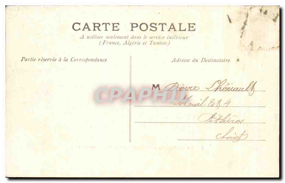 CPA Rochefort Sur Mer Porte De L'Hopital Maritime — Back