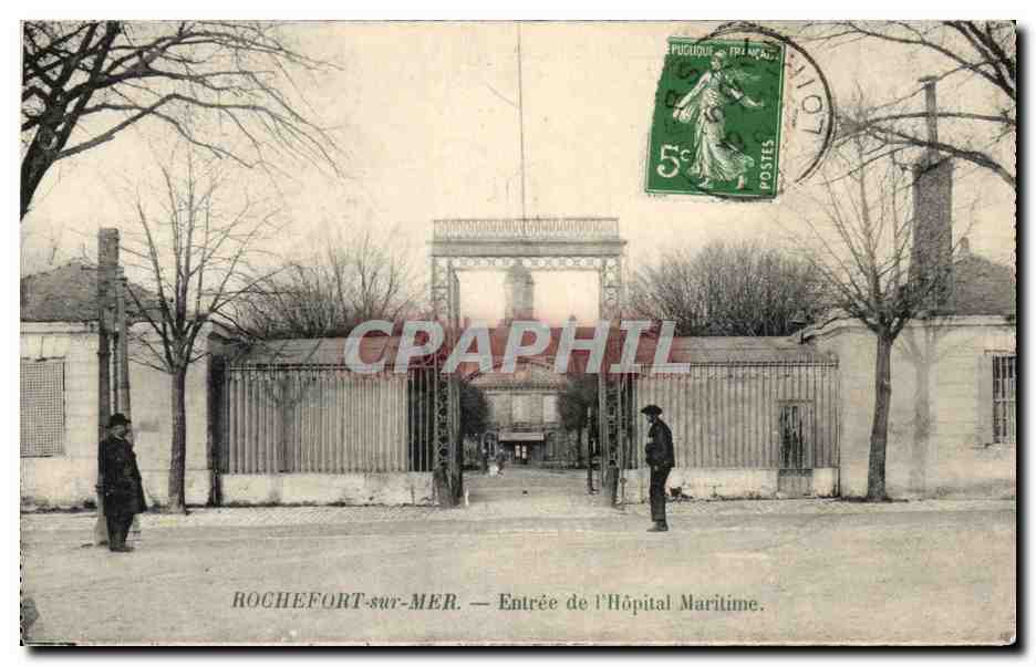 CPA Rochefort Sur Mer Entree De L'Hopital Maritime