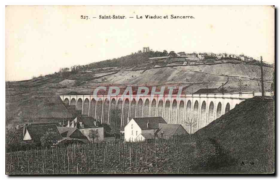 CPA Saint Satur Le Viaduc Et Sancerre