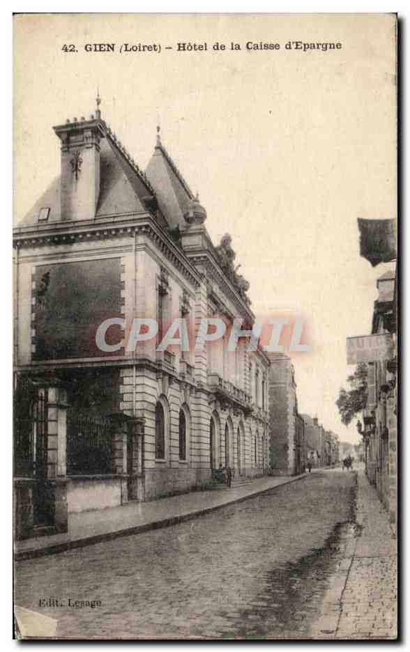 CPA Gien Hotel De La Caisse D'Epargne