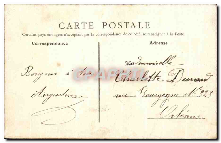 CPA Gien Souvenir  — Rückseite