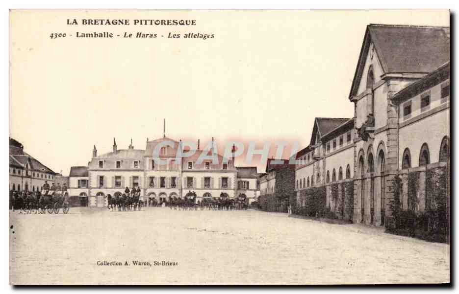 Lamballe - Le Haras - Les atelages — Collection A. Waron, St-Brieuc