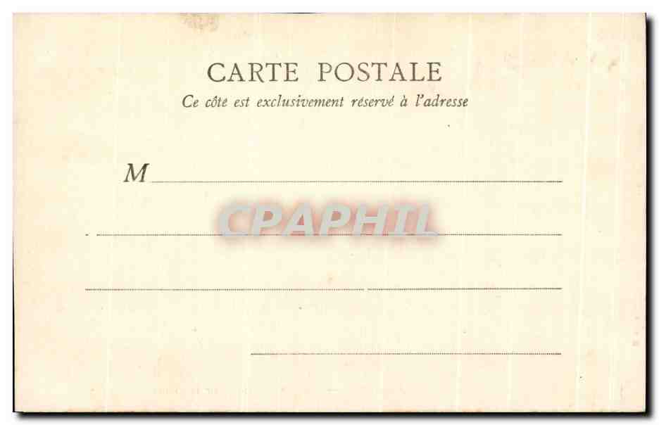 CPA Chateau de Chantilly Chambre de Monsieur le Prince — Verso