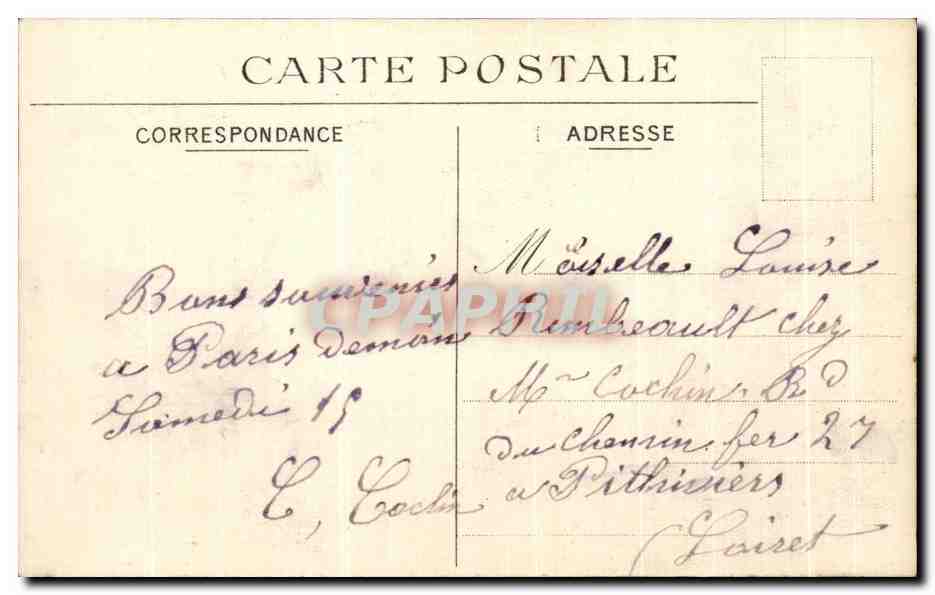 Boulogne-sur-Mer — Au pied des jetées à marée basse — Éditeur inconnu, n° 57 — Verso