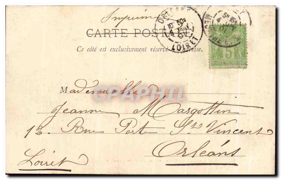 CPA Nancy Hrmicycle De La Carriere Palais du Gouvernement — Verso