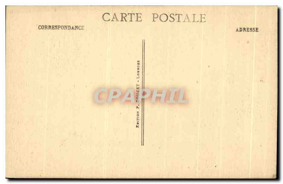 CPA Lourdes La Basillque Et La Chaine Des Pyrenees — Verso