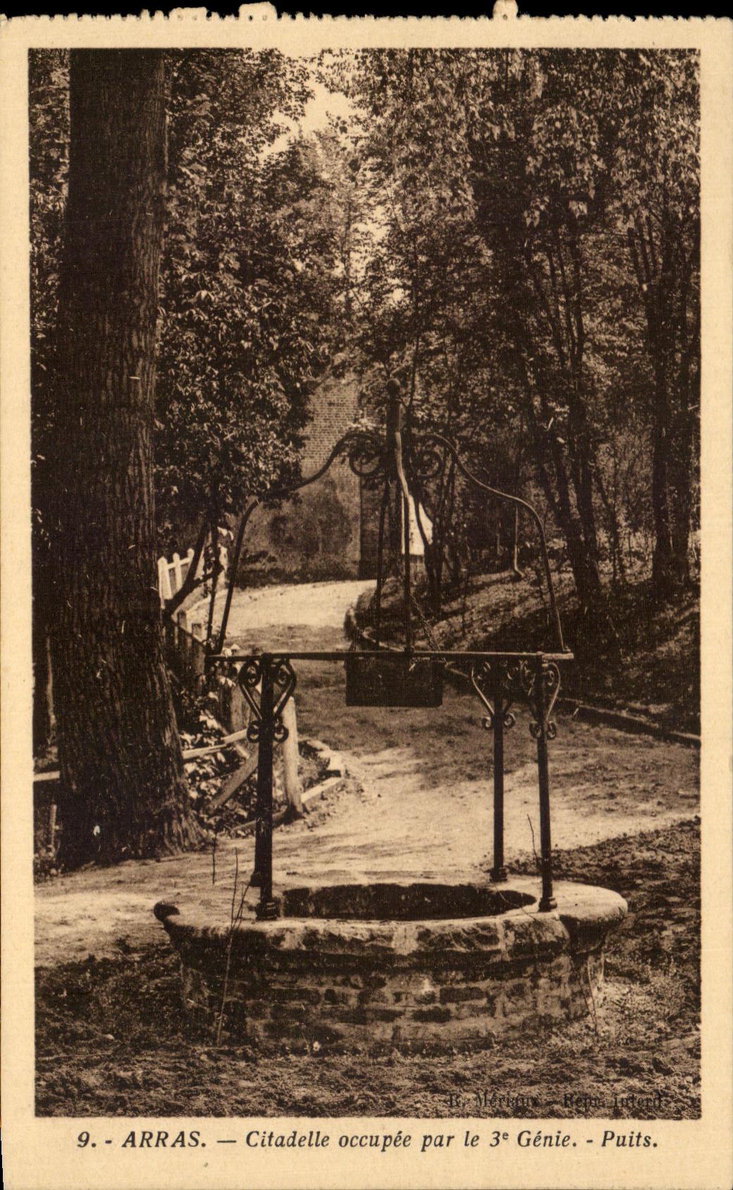 CPA Arras Citadelle Occupee Par Le 3eme Genie Puits Militaria 