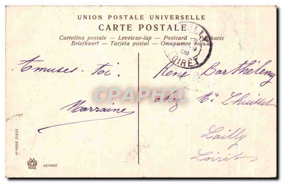 CPA Scenes De Paris Rue De La Paix — Rückseite