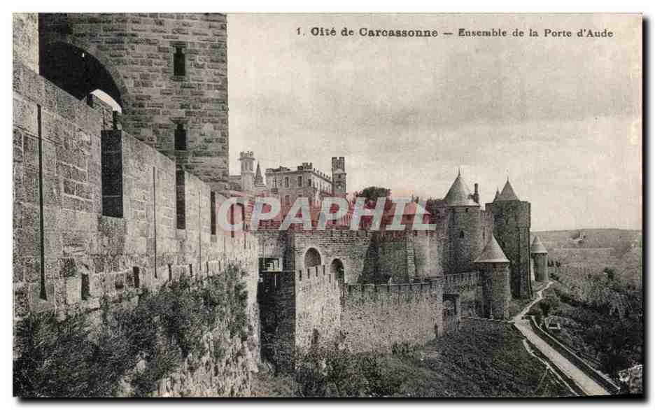 CPA Carcassonne La Cite et I'Aude