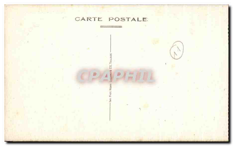 CPA Carcassonne La Cite et I'Aude — Verso