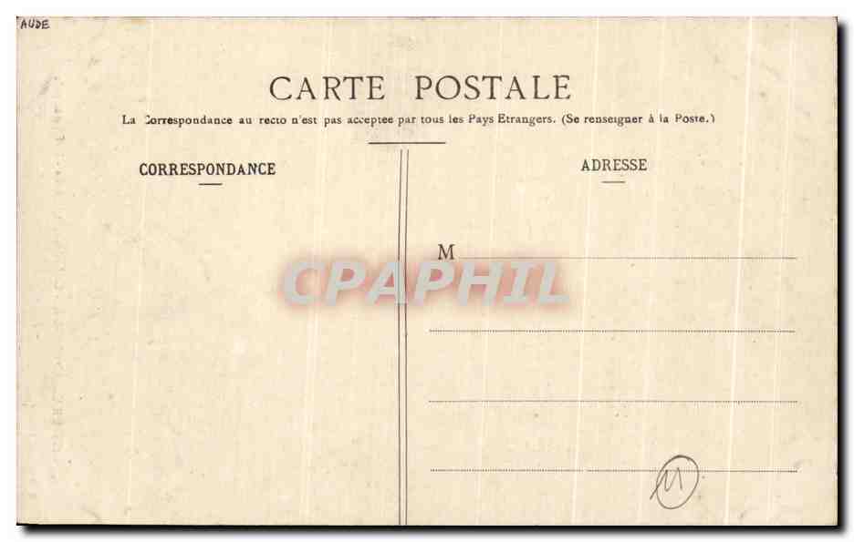 CPA Cite De Carcassonne Cathedrale St Nazaire Nef principale — Verso
