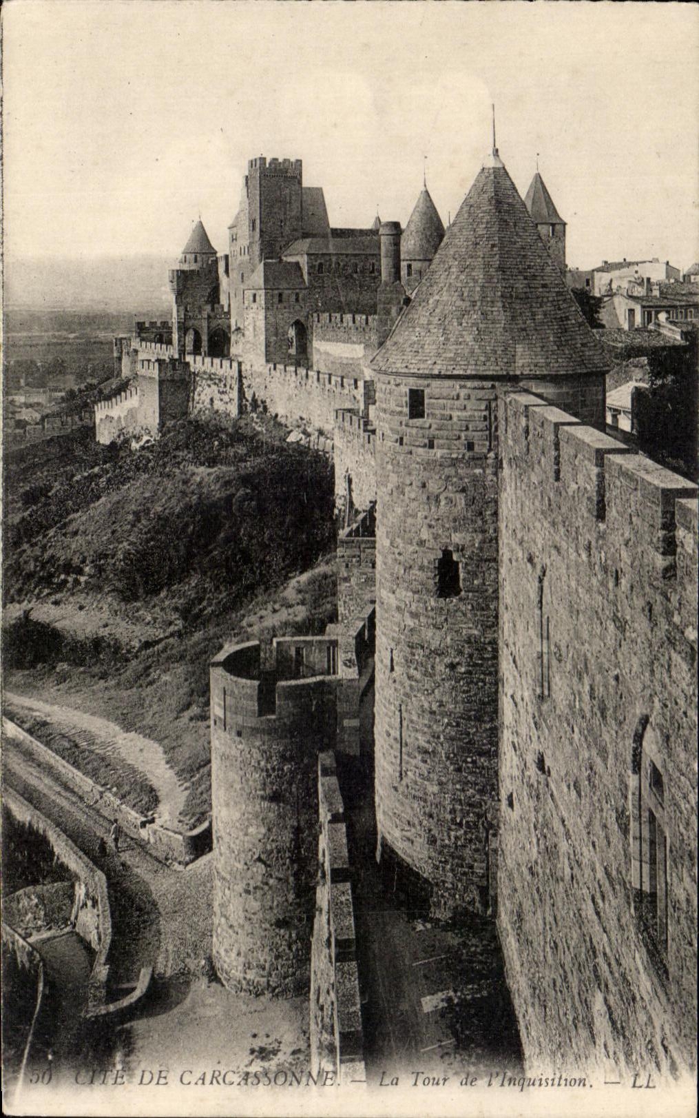 CPA Cite De Carcassonne La Tour de I'Inquisition