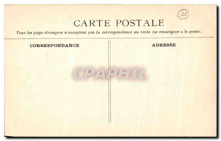 CPA La Cite De Carcassonne Montee de la Porte d'Aude — Verso