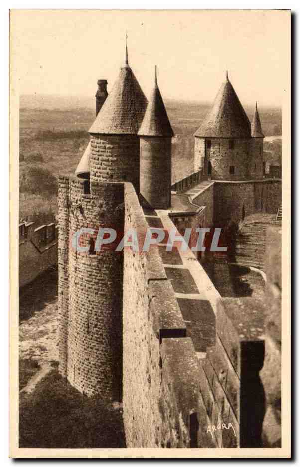 CPA Carcassonne Tours du Moulin et Mipadre