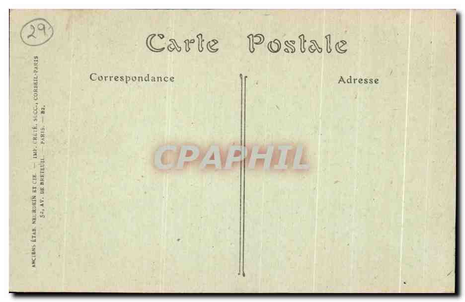 CPA Roscoff Effet de Lame oux Brisants de I'lle de Batz — Rückseite