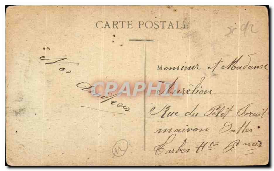 CPA Carcassonne De Grande Cote de la Porte d'Aude — Verso