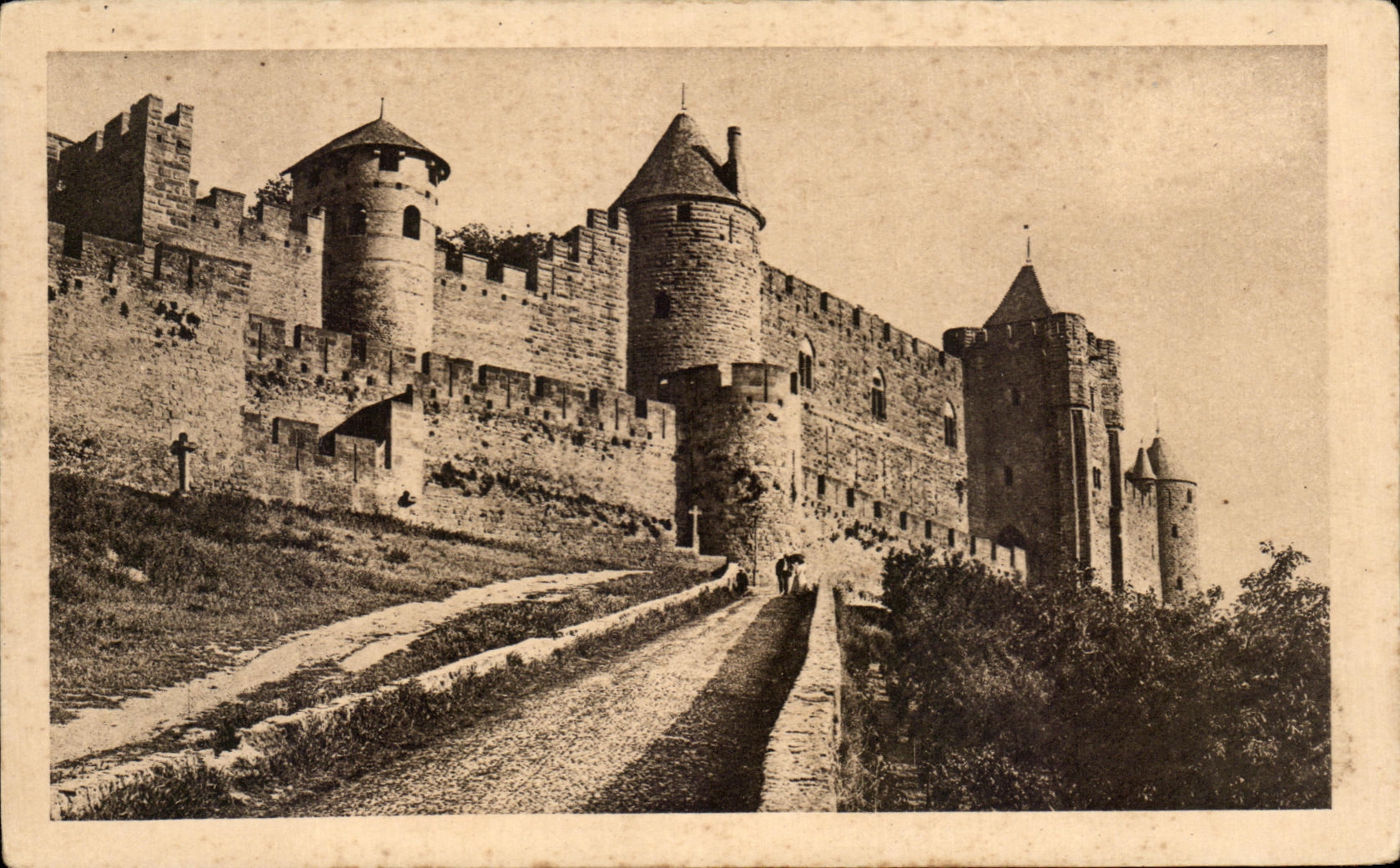 CPA Carcassonne Cite La Cote d'Aude