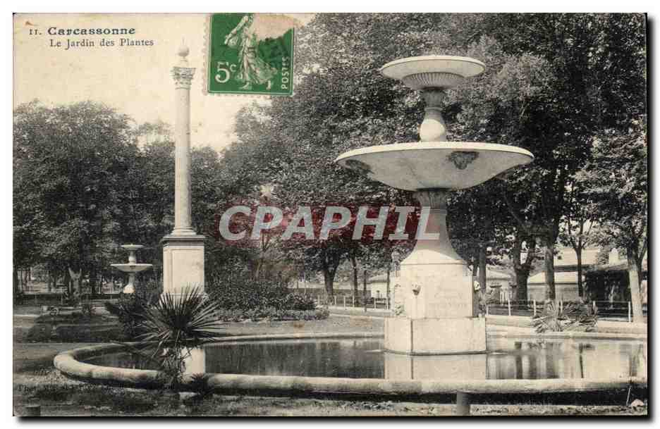 CPA Carcassonne Le Jardin des Plantes