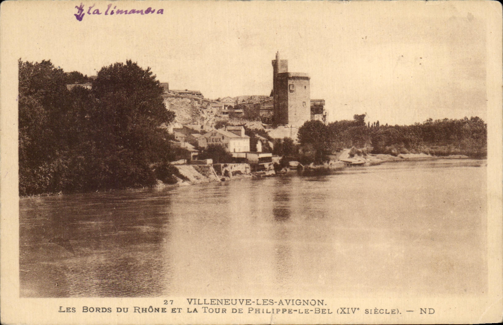 Las Orillas del Ródano y la Torre de Felipe el Hermoso — Villeneuve-lès-Avignon — ND