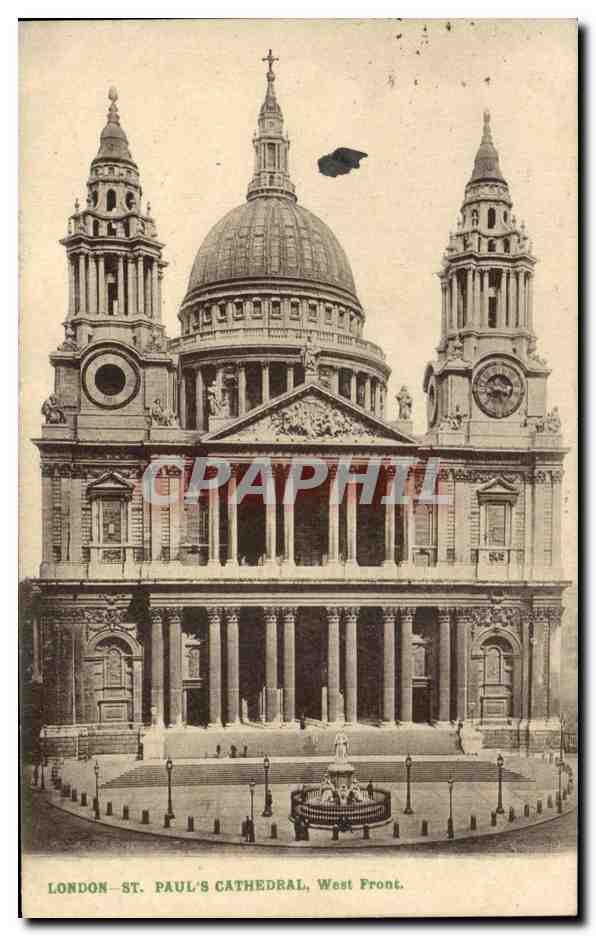 CPA London St Paul's Cathedral West Front
