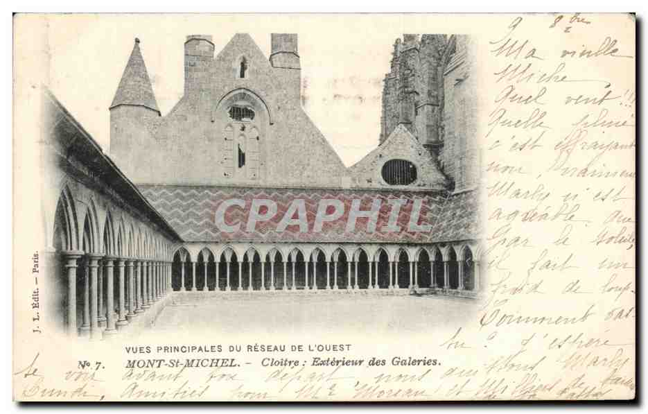 CPA Mont St Michel Cloitre Vues Principales Du Reseau