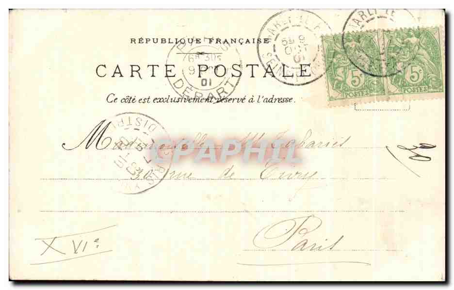 CPA Mont St Michel Cloitre Vues Principales Du Reseau — Verso