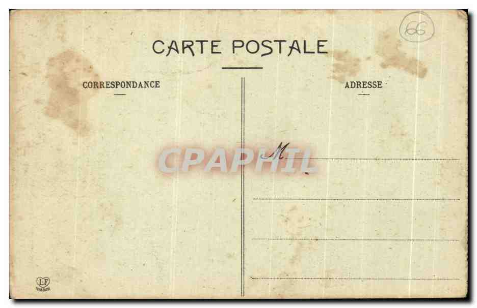 CPA Perpignan Monument De 1870 Aux Platanes — Rückseite