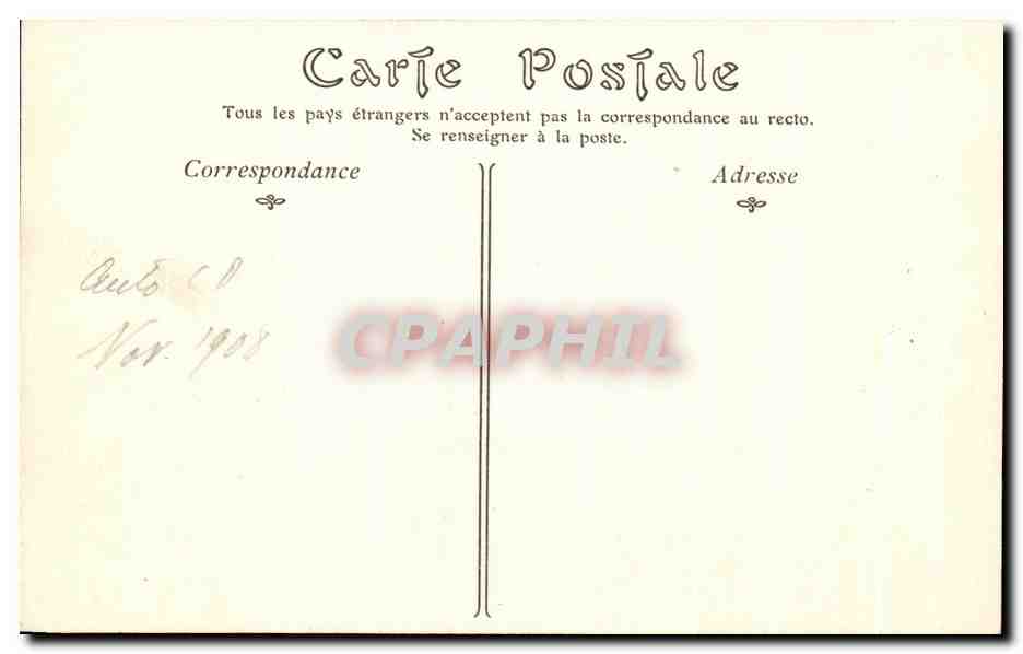 CPA Chinon Vue generale des ruines des Chiteaux du Coudray et du Milieu quartier Saint Maurice — Rückseite