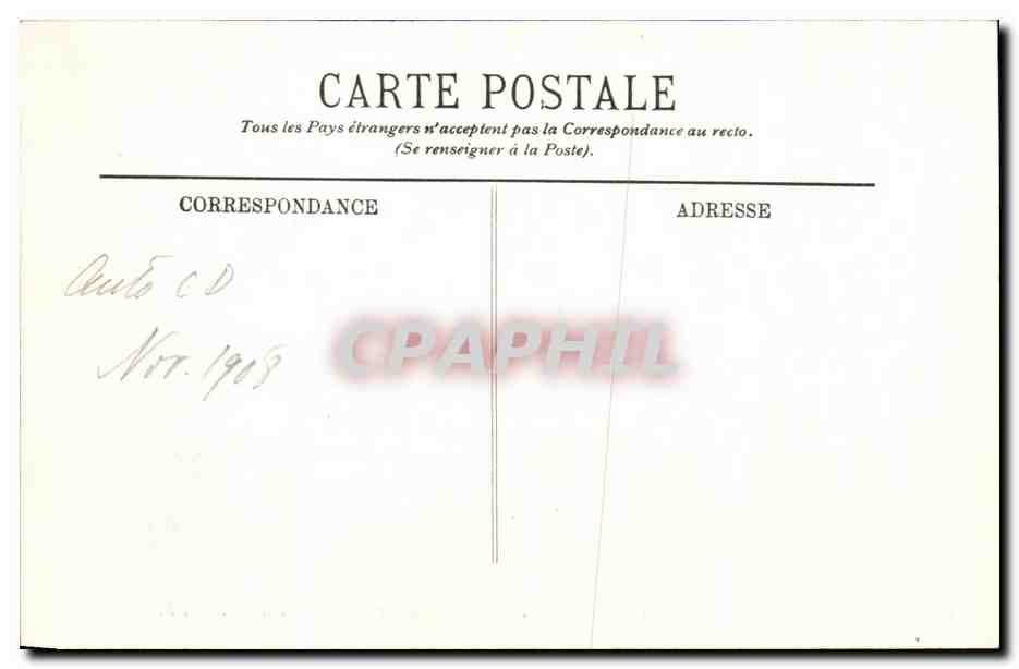 CPA Chenoncheaux Le Chateau La Facade La Tour des Marque et le — Rückseite