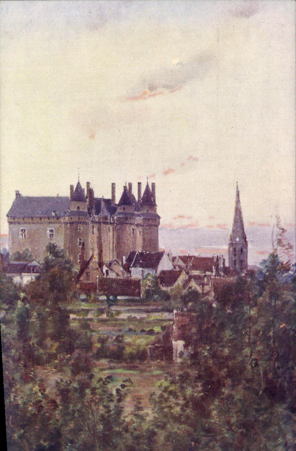 CPA Bourgeois Bords De La Loire Chateau De Langeais