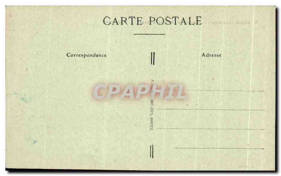 CPA Blain Canal de Nantes a Brest a Pont Pletin — Rückseite