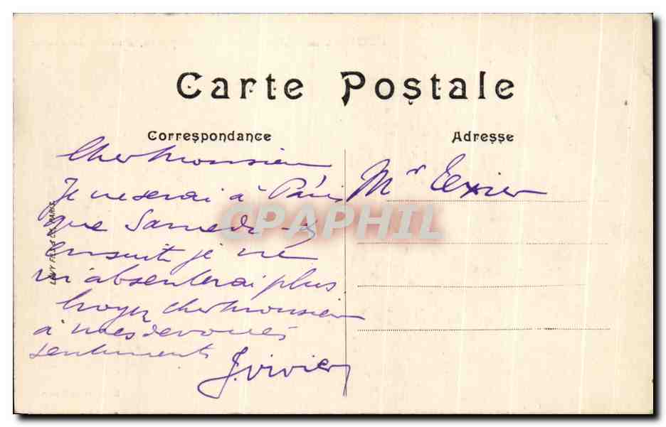 HUISSEAU-sur-MAUVE (Loiret) - Montpipeau, Ancienne Intendance — Verso