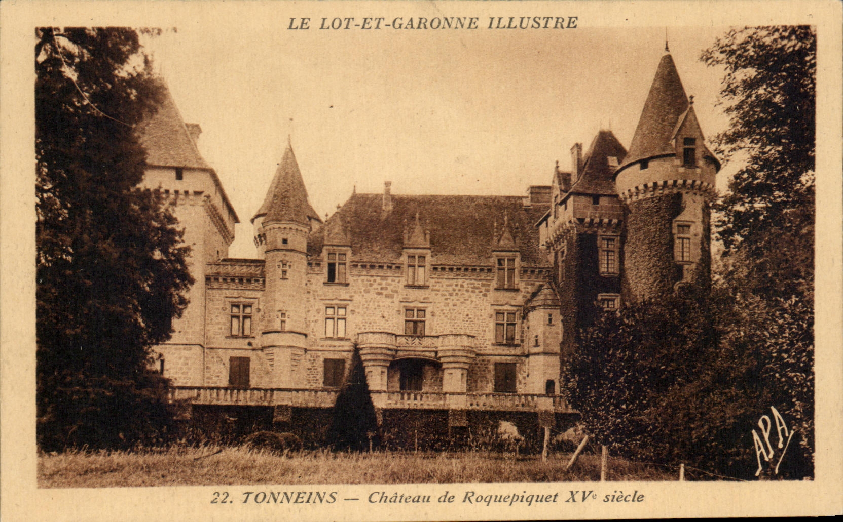 CPA Tonneins Chateau de Roquepiquet 