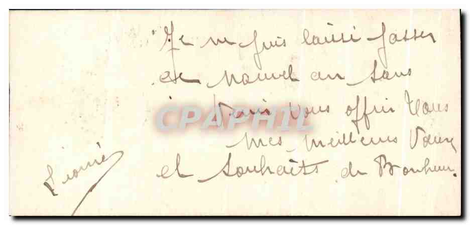 CPA Fantaisie Fleurs Enfant Bonne Annee — Rückseite