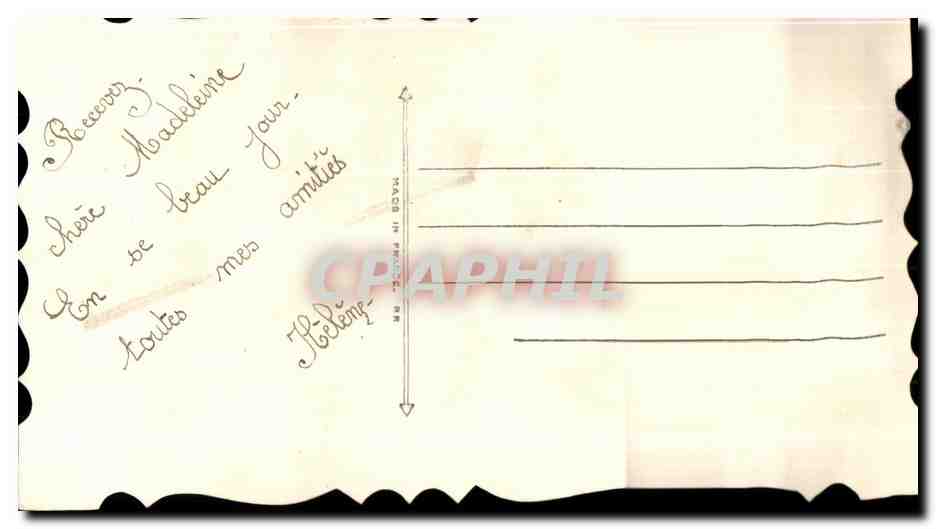 CPA Couple Fleurs Couple Femme — Verso
