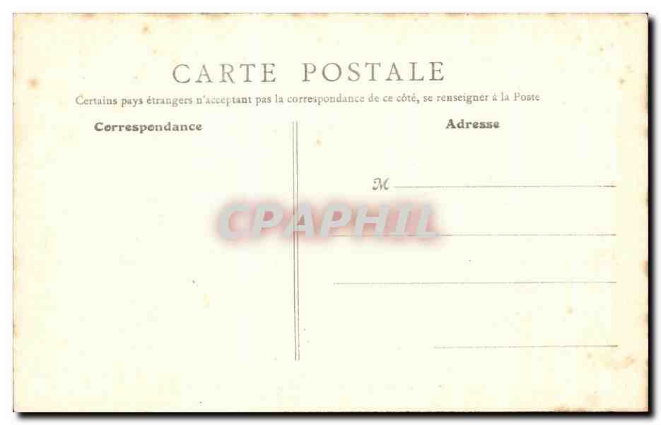CPA Ecouen Chateau de la Legion d'honneur Cour d'honneur — Rückseite