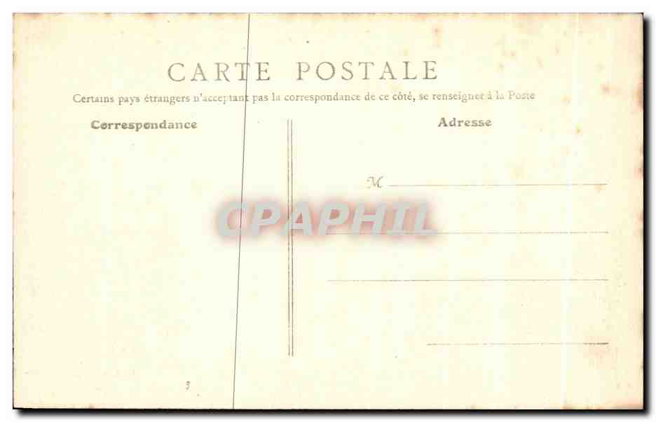 CPA Ecouen Chateau de la Legion d'honneur cote de la Terrasse — Rückseite