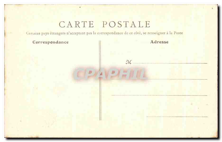 CPA Ecouen Chateau de la Legion d'Honneur Cote de la Chapelle — Rückseite