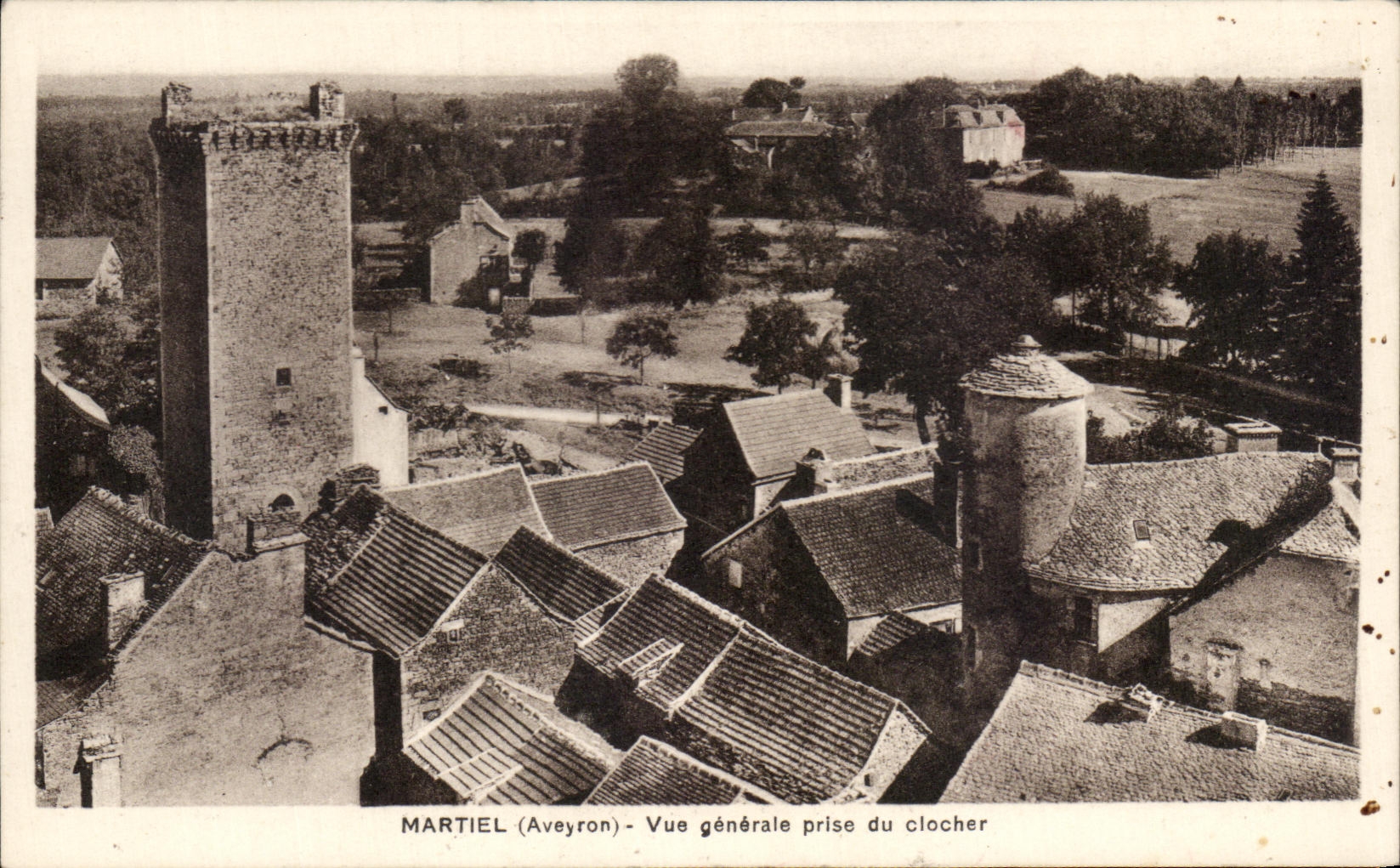 CPA Martiel Vue Generale Prise Du Clocher