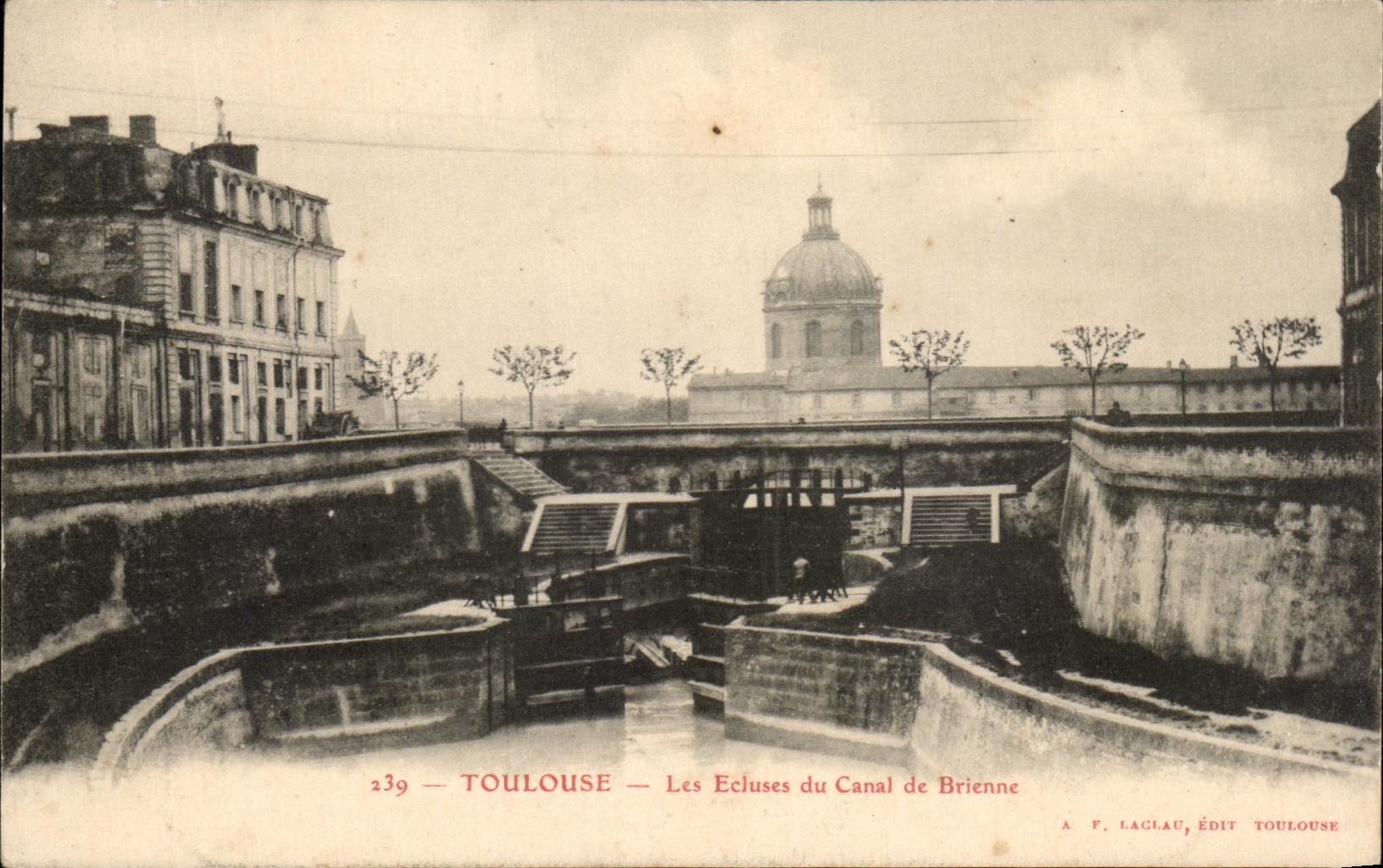 CPA Toulouse Les Ecluses Du Canal De Brienne