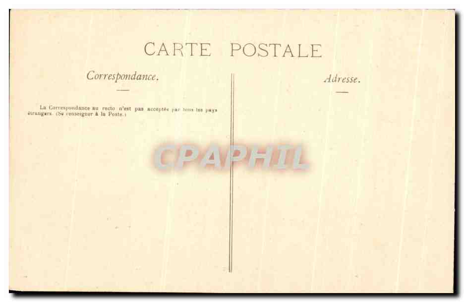 CPA Lourdes Place Et Fontaine Du Marcadal — Rückseite