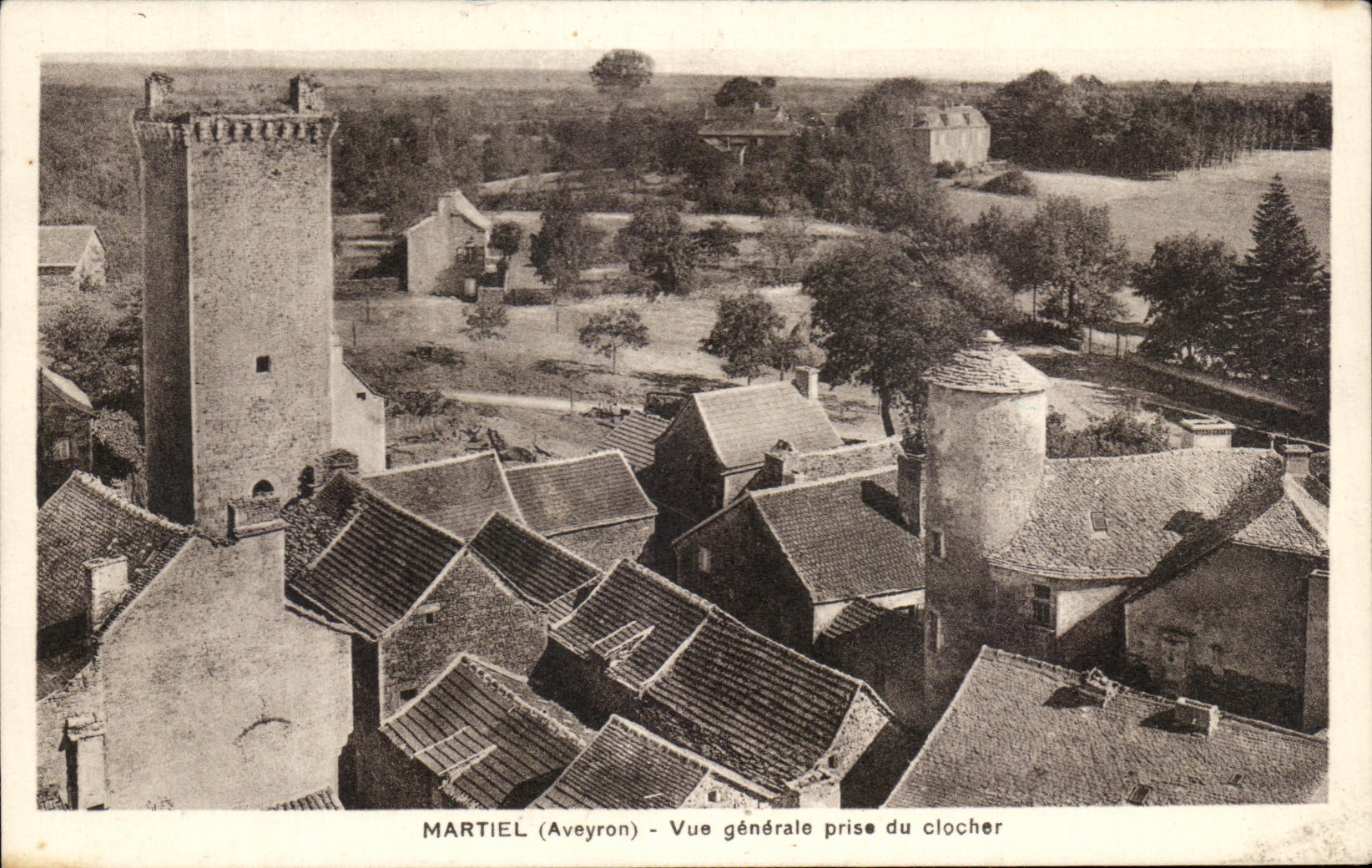 CPA Martiel Vue Generale Prise Du Clocher