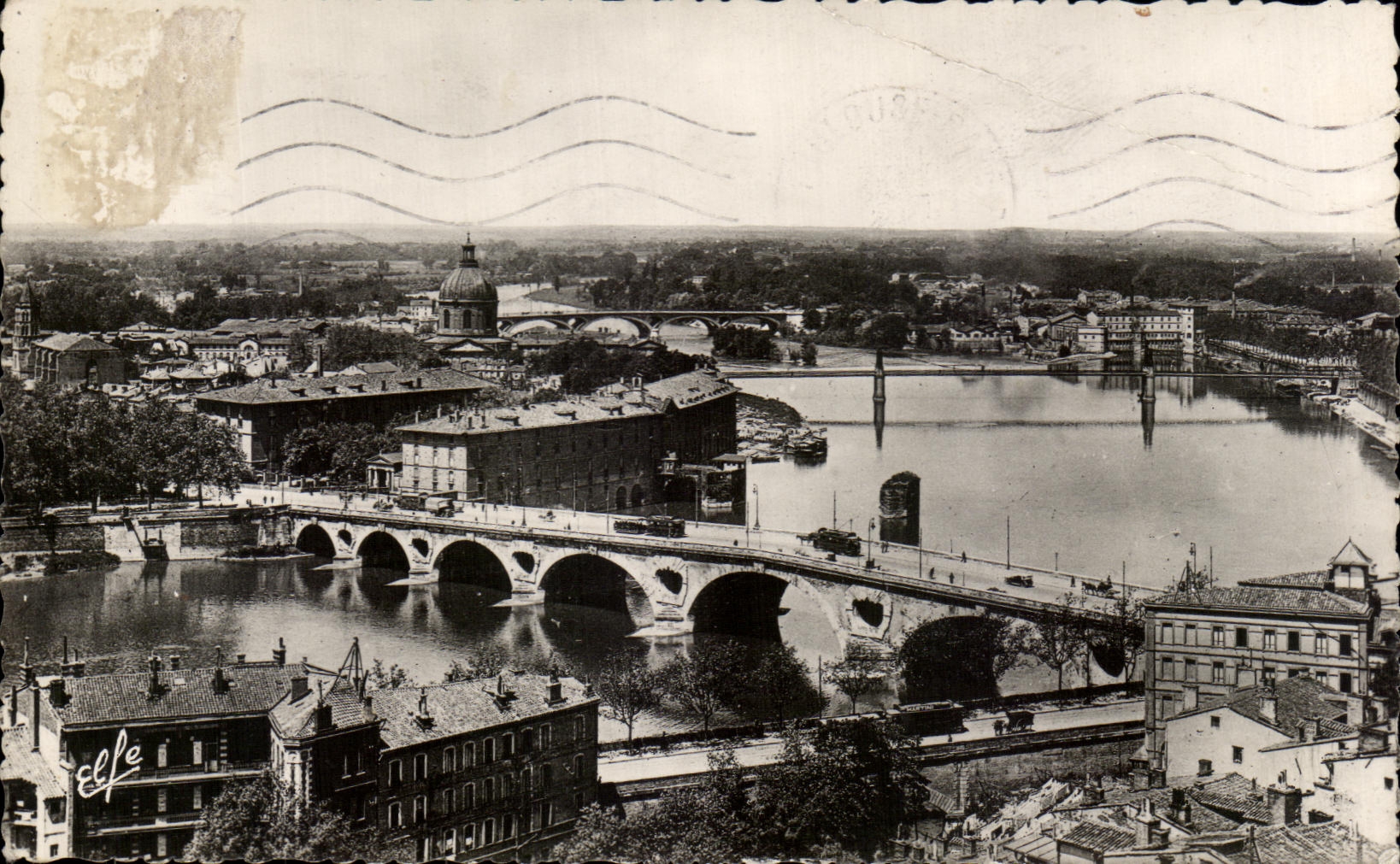 Vue de Toulouse — Ponts sur la Garonne — Éditions Lascahès Frères