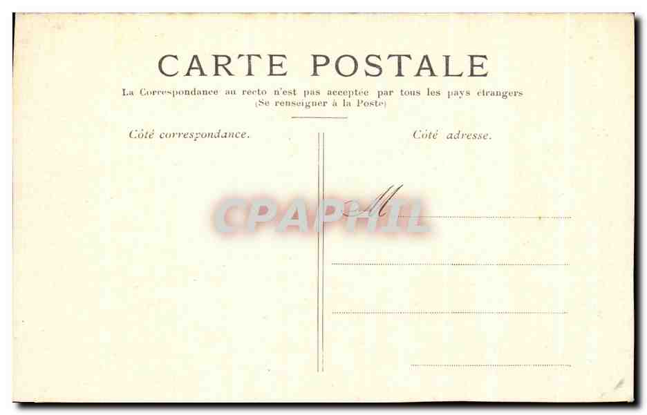 CPA Lourdes Vue du Chateau — Verso
