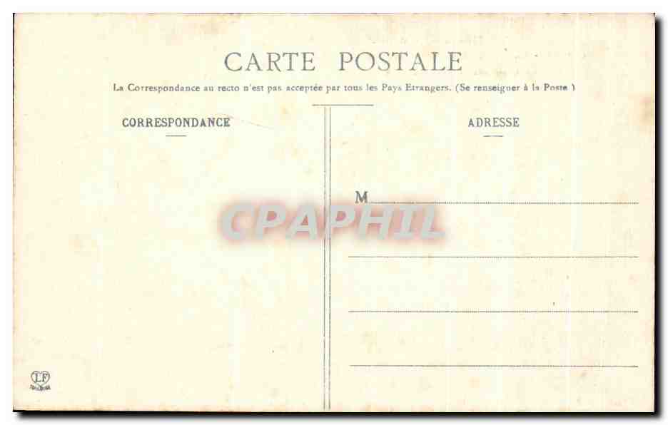 CPA La route de Gavarnie a travers le chaos et fond des montagnes de Gedre — Verso