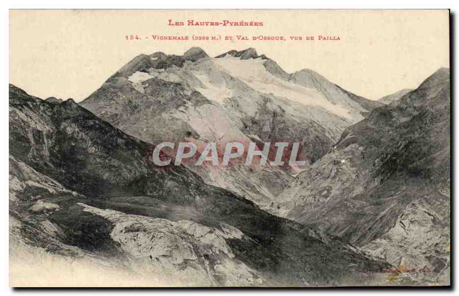 CPA Les Hautes Pyerenees Vignemale et val d'Ossoue vus de Pailla 