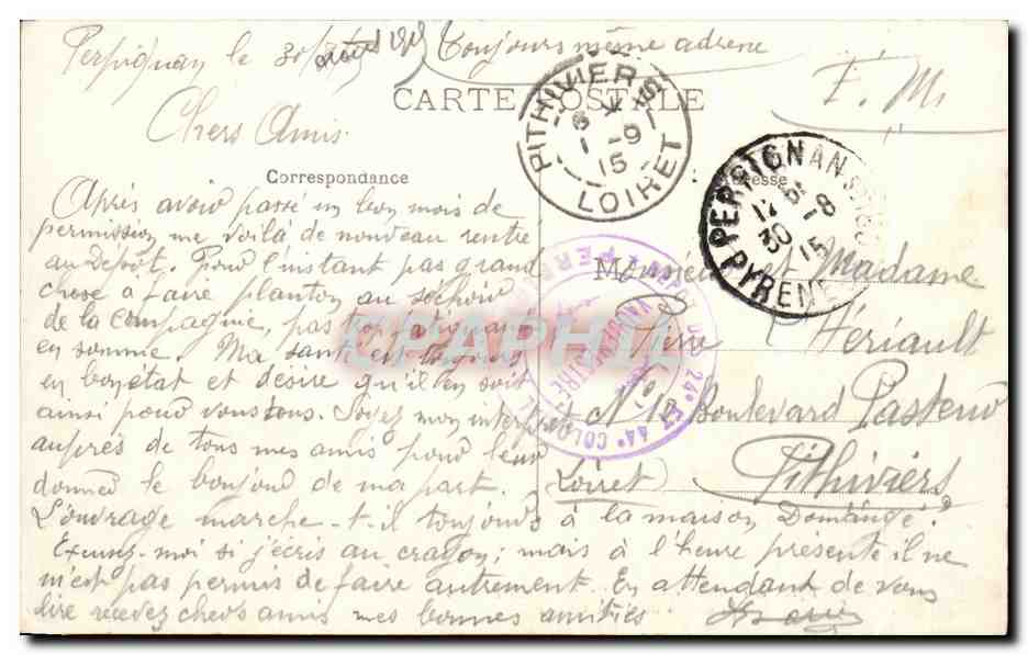 CPA Pyrences Orientales Route de Mont Louis en dessus du pont Gisclar Automobile — Rückseite