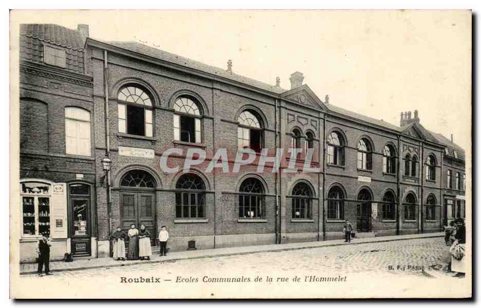 Roubaix — Ecoles Communales de la rue de l'Hommelet — B. F.4 PARIS