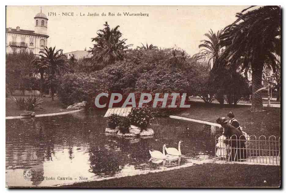 CPA Nice Le Jardin du Roi de Wurtemberg