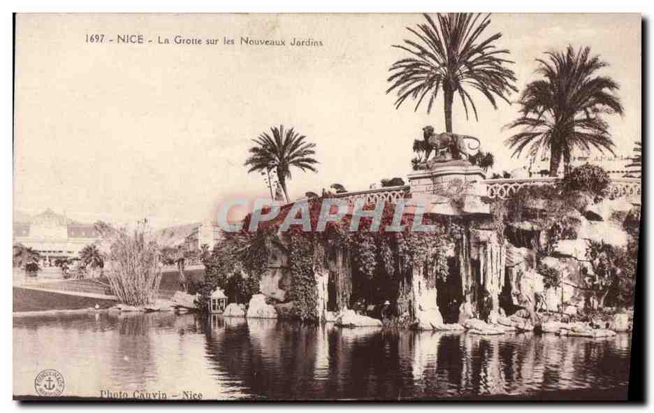 CPA Nice La Grotte sur les Nouveaux Jardins